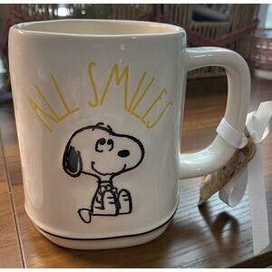 Peanuts x Rae Dunn Magenta Snoopy All Smiles Mug NWT New